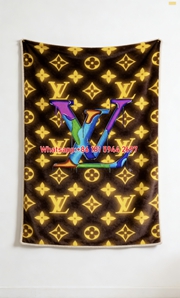 LV Drip Monogram Blanket Neon LV Drip Art Blanket 085